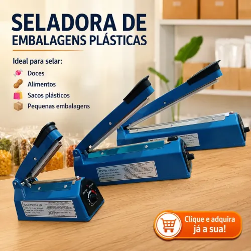 Seladora de Embalagens Plásticas 110V novas