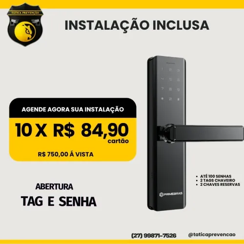 Promoção em fechaduras digitais