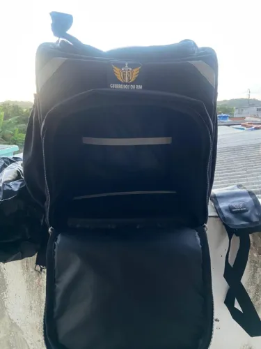 Mochila Térmica 80L Bag Premium Guerreiros Da Rua Térmica + Porta maquininha impermeável