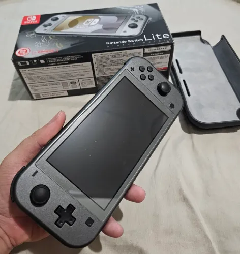 Switch Lite Dialga & Palkia Edition com Caixa D.e.s.b.l.o.q.u.e.a.d.o (512gb)