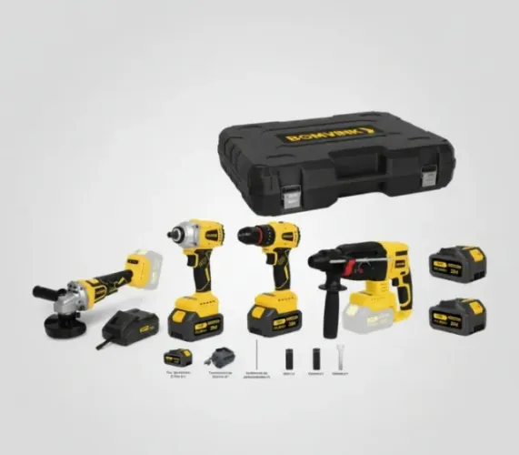 Kit Ferramentas Multifunções 21v A Bateria 4 Em 1 Bomvink