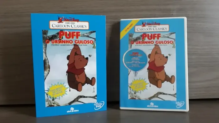 Dvd Duplo - Disney - Puff O Ursinho Guloso - Versão Vhsrip E Digital