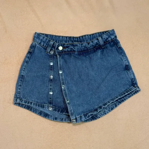 Short saia jeans Shein