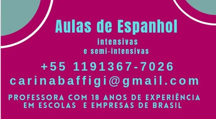 Aulas de Espanhol