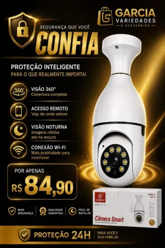 Câmera bocal smart