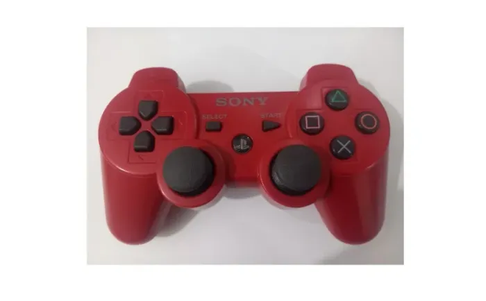 Controle Vermelho PlayStation 3 100% Original Sony DualShock 3 PS3 - Veja 6º foto.