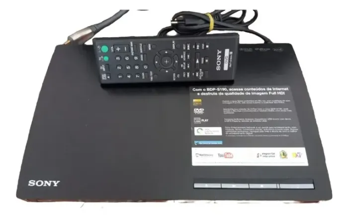 Blu-ray & Dvd Player Sony Bdp-s190 Full Hd & Internet # (Usado)