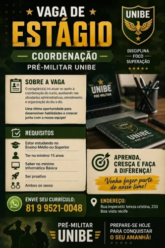 Vaga de estágio