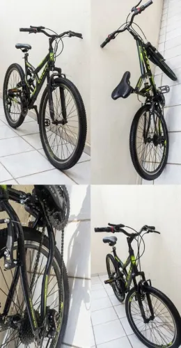 Bicicleta Colli verde e preta