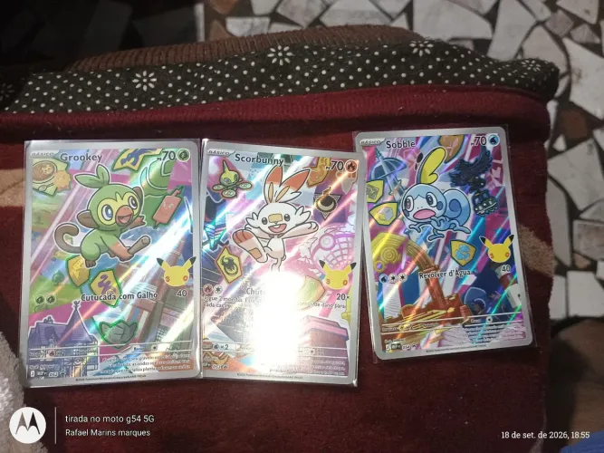 Cartas Pokémon parceiros inicial série 2