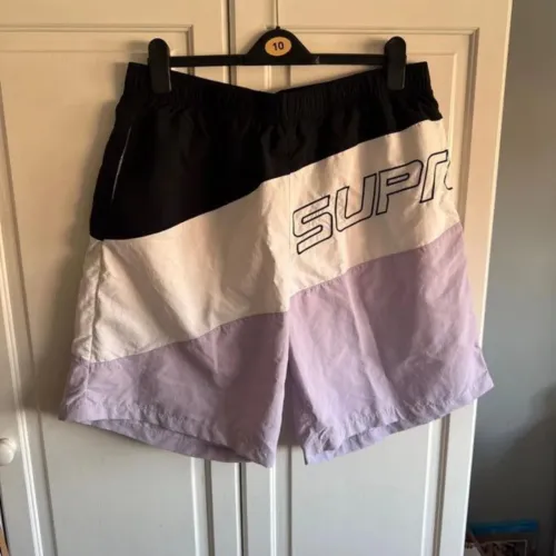 Bermuda Supreme SS24 Curve Nylon Shorts Light Purple Size XL