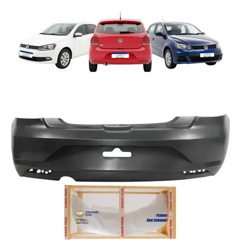 Parachoque Traseiro Volkswagen Gol G7 2016 2017 2018