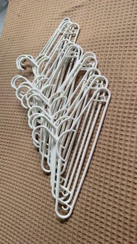 Kit 16 Cabides plástico branco