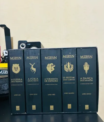 box colecionador game of thrones 5 volumes | editora leya