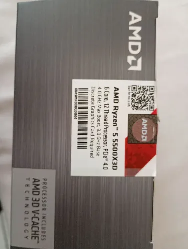 Processador  AMD RYZEN 5 5500X3D  USADO SEM COOLER