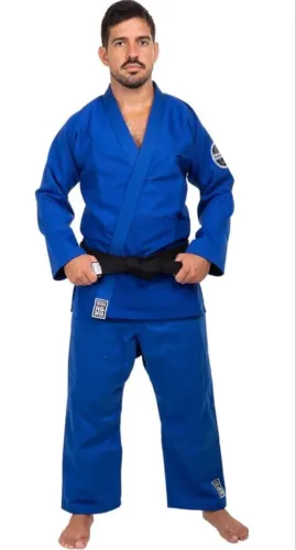 Kimono Adulto Trançado Haganah A0 Azul (novo na etiqueta)