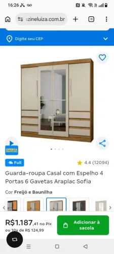 Guarda roupa casal