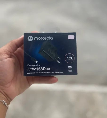 Carregador Motorola turbo 168w - ENTREGA A DOMICÍLIO