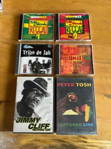 Reggae - Lote c/ 4 CDS + 2 DVDS