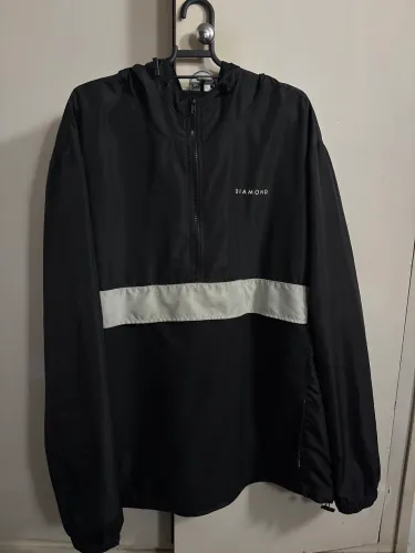 Corta-vento Diamond Supply Co. preto (ótimo estado)