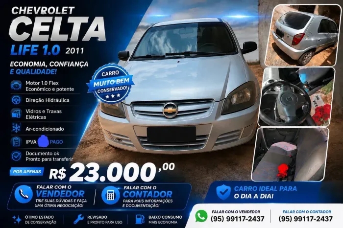 Chevrolet Celta Spirit/ LT 1.0 MPFI 8V Flexp. 5P 2011