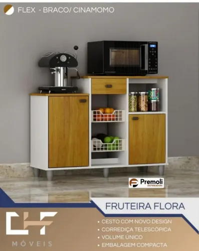 Fruteira Flora Cor Branco Acetinado Cinamomo