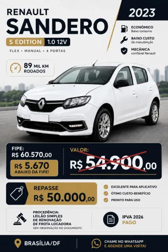 Renault Sandero S Edition Flex 1.0 12V 5P Mec. 2023