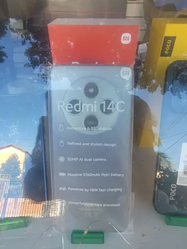 Redmi 14C 256 gigas na caixa completo!