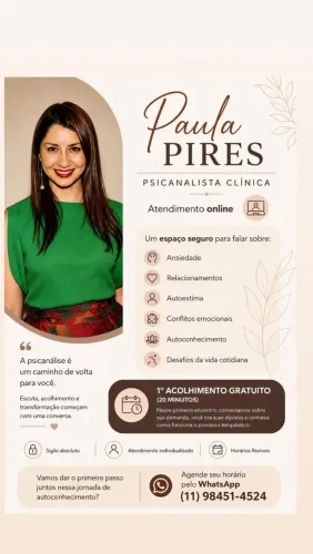Psicanálise Clínica - Atendimento Terapêutico Online