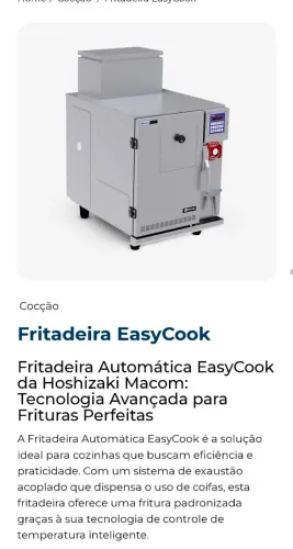 Fritadeira elétrica industrial