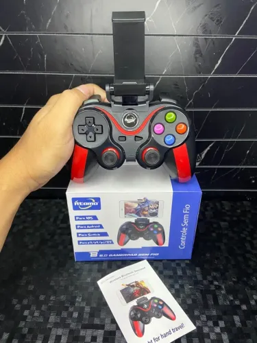 CONTROLE BLUETOOTH GAMER - ÁTOMO M0-9013