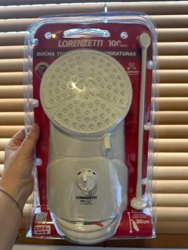 Ducha Lorenzetti Top Jet Multitemperaturas 6400 w 220 V Cor Branco nova
