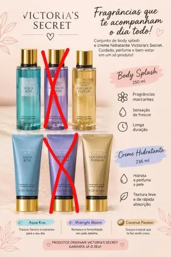Creme e Body Splash Victoria's Secret