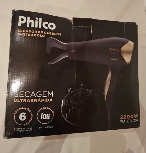 Secador de Cabelos Philco PH3700 Gold - Pouco usado