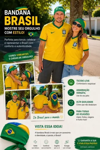Bandana Brasil Copa