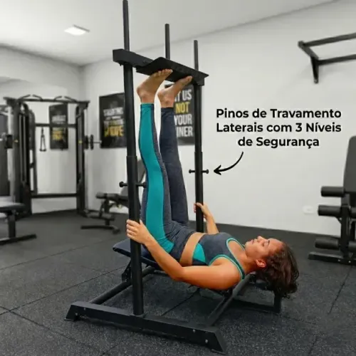 Leg Press Vertical + Agachamento Guiado 2 Em 1 