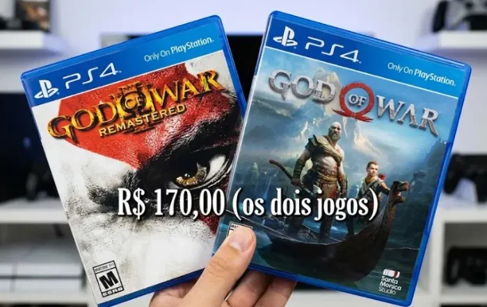 2 Jogos de PS4 - God of War III Remasterizado + God of War