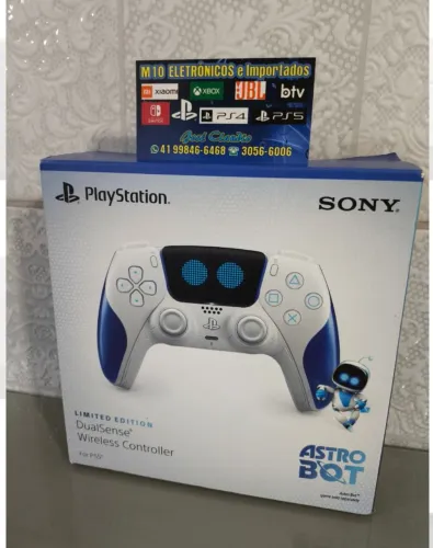 Controle DualSense do Sony PS5 Astro Bot Edição Limitada Astrobot novo lacrado