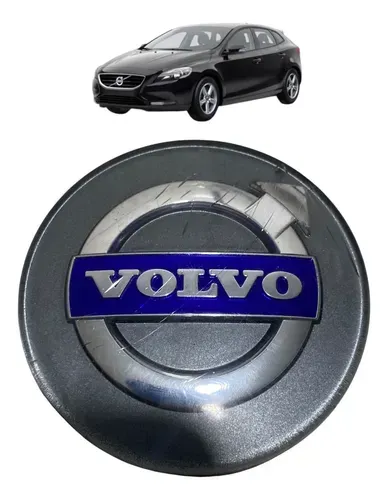 Calota Central Miolo Roda Volvo V40 2015 30666913 C/detalhe Cinza