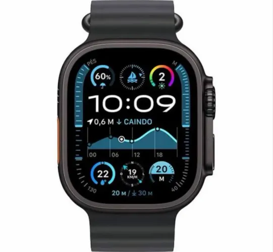 Apple Watch Ultra Preto Titanium 49mm - Estado de Novo - Com 2 pulseiras 