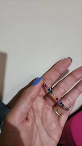 Bracelete Riviera em prata