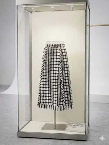 Saia tweed importada