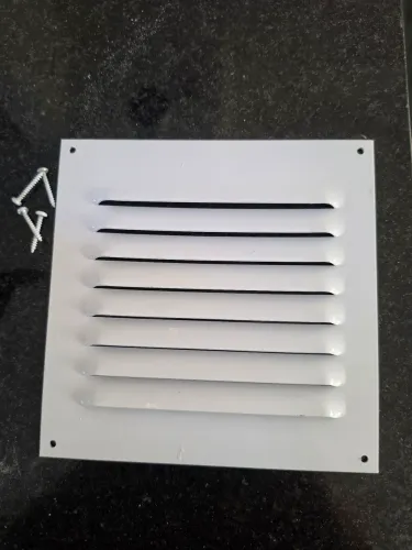 Grade de Ventilação Alumínio Branca 20x20cm