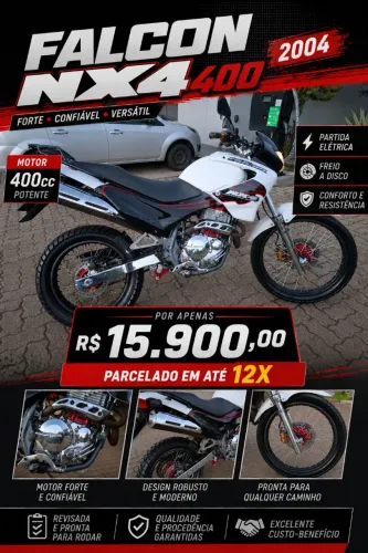 Honda Falcon 2004 em 12x no cartão