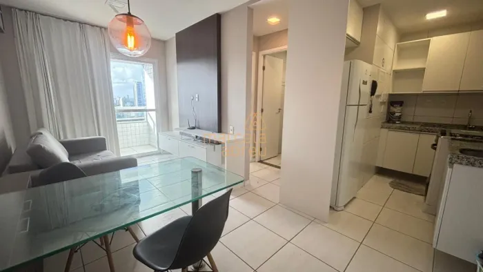 Alugo lindo flat, 34 mts, 01 quarto, mobiliado, andar alto, com lazer, no centro do Recife