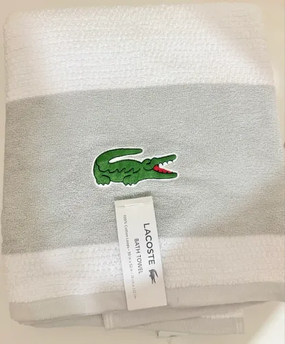 TOALHA DE BANHO LACOSTE ORIGINAL - NOVA