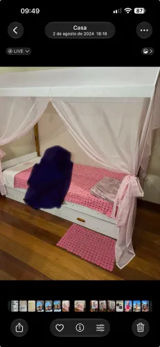 Cama infantil Rosa