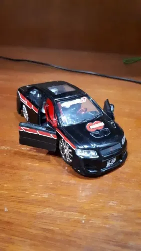 Saico - Mitsubish Lancer Evolution Evo 7 Preta - Escala 1/32