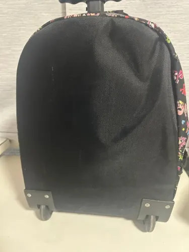Mochila escolar com rodinha e 3 bolsos