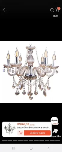 Lustre novo na caixa
